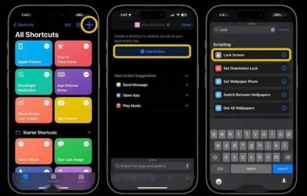 长寿苹果14锁屏维修店分享iPhone14升级iOS16.4后如何创建锁屏快捷方式 