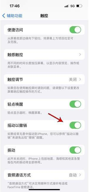 长寿苹果手机维修分享iPhone手机如何设置摇一摇删除文字 